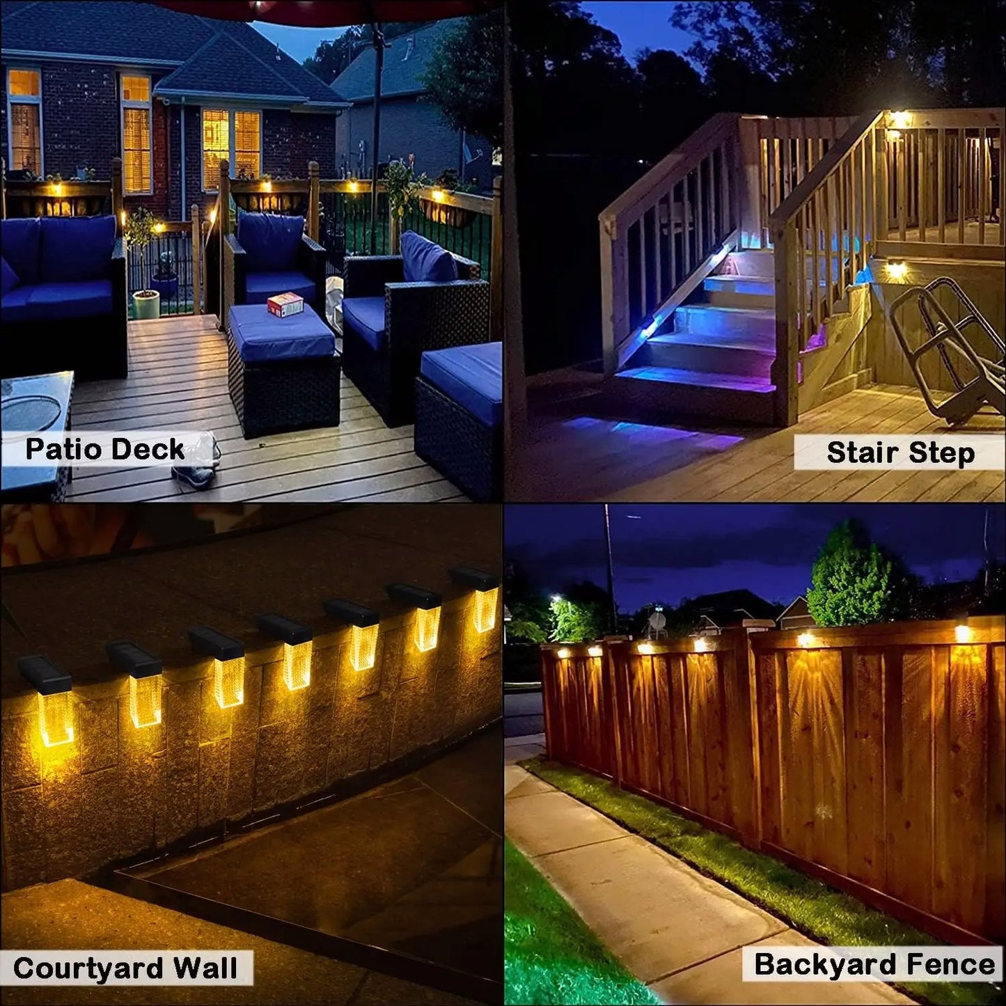 Solar Outdoor Yard Step Light